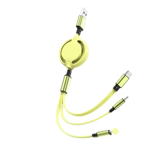 3-in-1 Retractable Multi Charging Cable