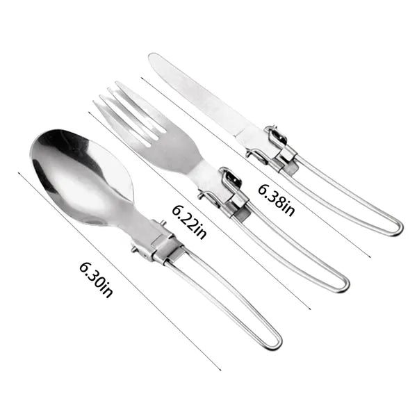 3 Pcs Outdoor Camp Cooking Utensil Set