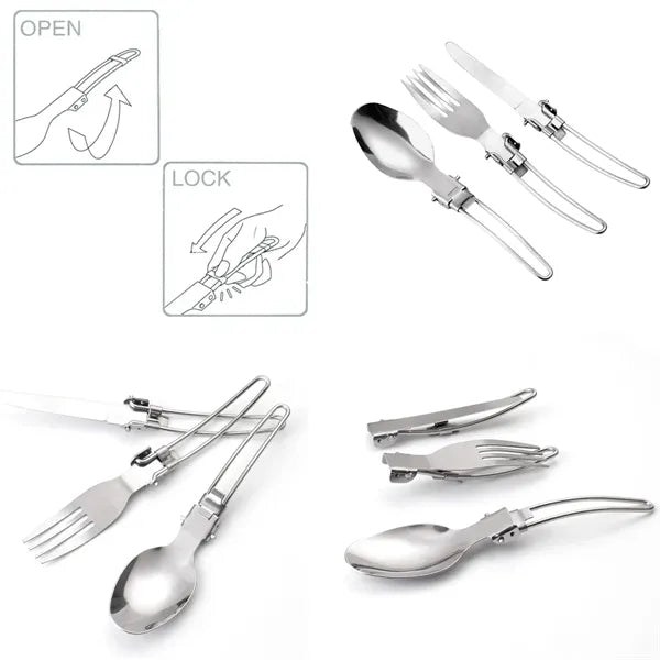 3 Pcs Outdoor Camp Cooking Utensil Set
