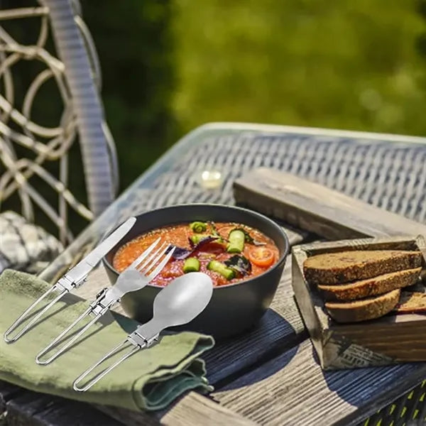 3 Pcs Outdoor Camp Cooking Utensil Set