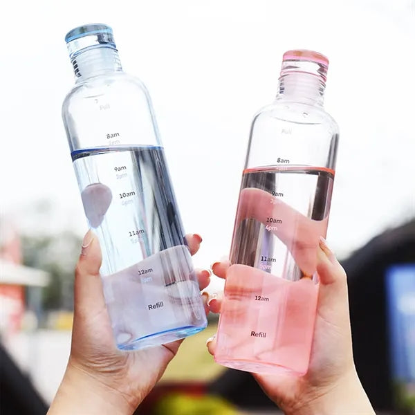 17 Oz Time Scale Glass Water Bottle