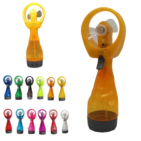 Mini Transparent Water Storage Handheld Spray Fan