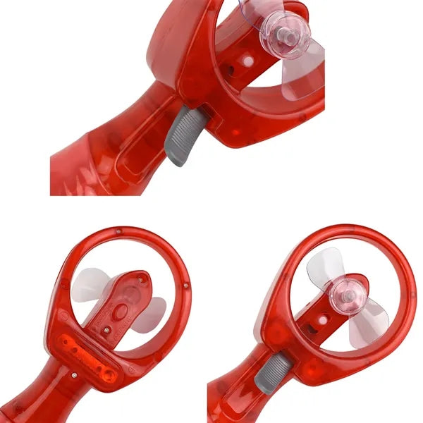 Mini Transparent Water Storage Handheld Spray Fan