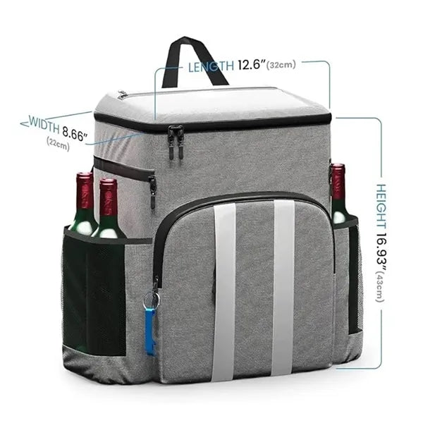 Large cooler backpack insulated waterproof for camping beach