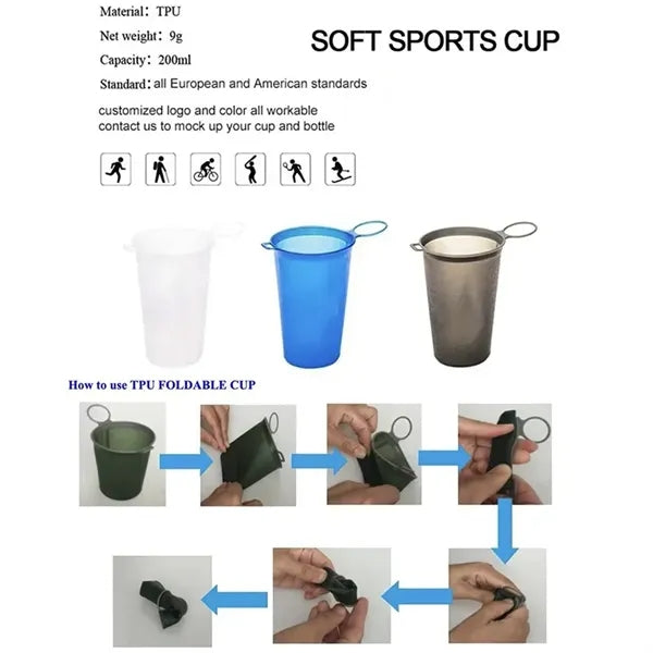 TPU Collapsible Soft Water Cup