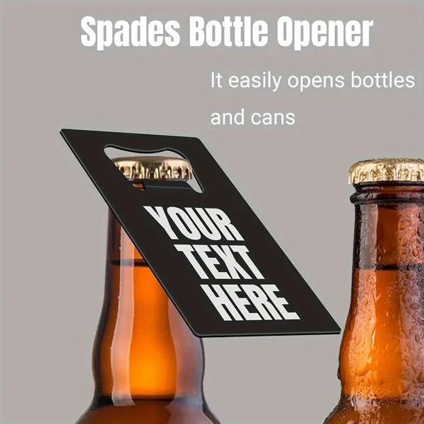 Engraved Credit Card Bottle Opener