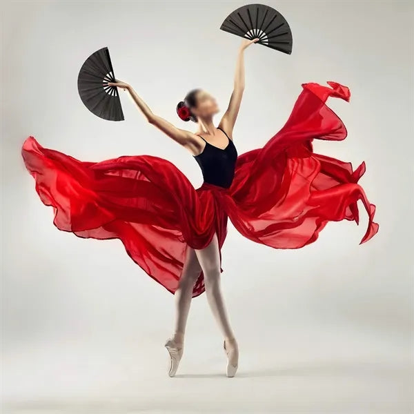 Large folding fans rave hand clap for popping festival dance