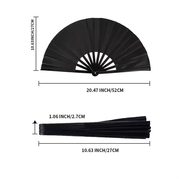 Large folding fans rave hand clap for popping festival dance