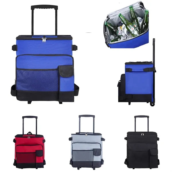 Removable Wheels Insulated Portable Foldable Cooler Bag