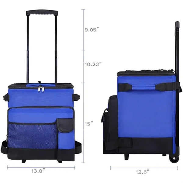 Removable Wheels Insulated Portable Foldable Cooler Bag