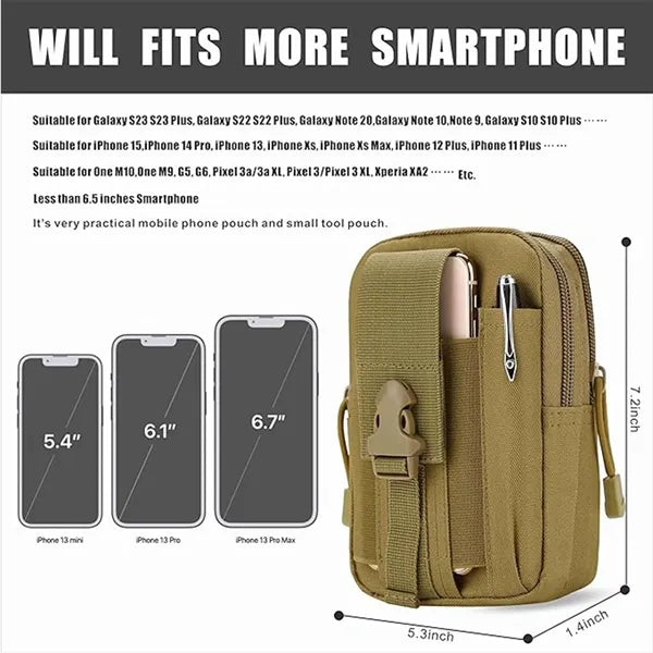 Tactical Waist EDC Molle Carrying Pouch Bag