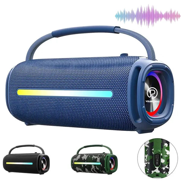 Portable waterproof Bluetooth speaker stereo with RGB lights