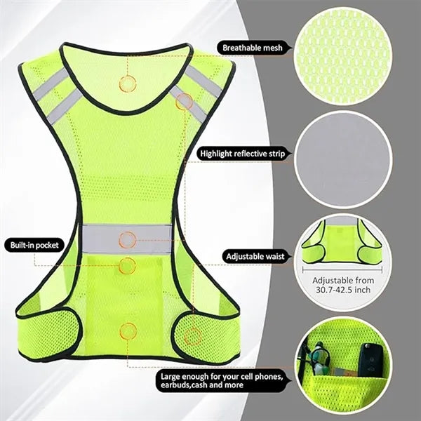 360 High Visibility Ultra Thin Lightweight Safety Vest