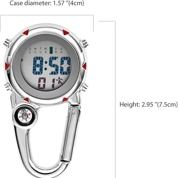 Clip On Digital Waterproof And Shockproof Watch