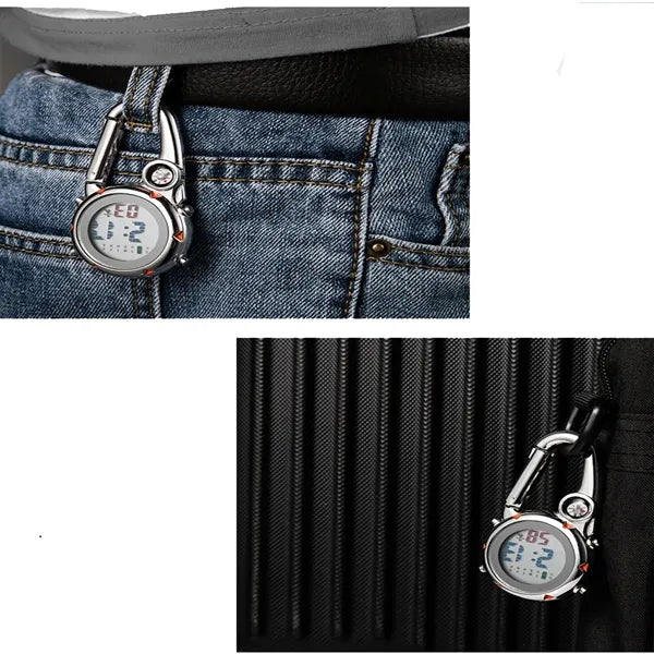 Clip On Digital Waterproof And Shockproof Watch