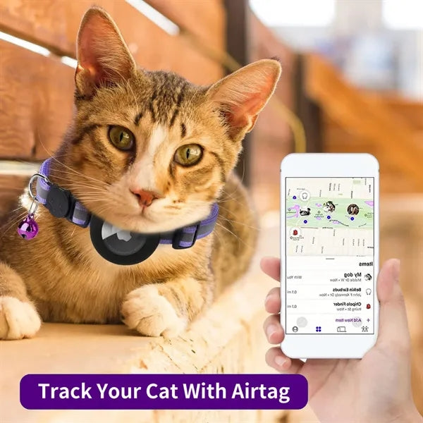 Reflective Breakaway Cat Collar Nylon Tracker-Ready Kitty