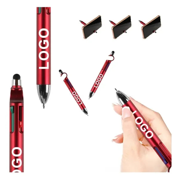 Multi-function 4 Colors Stylus Ballpoint Pen