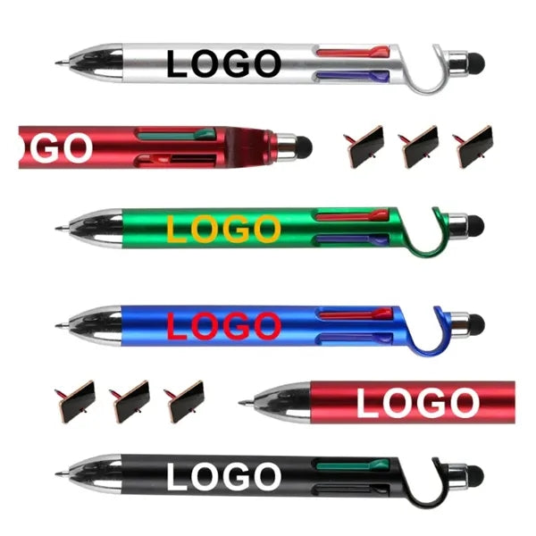 Multi-function 4 Colors Stylus Ballpoint Pen