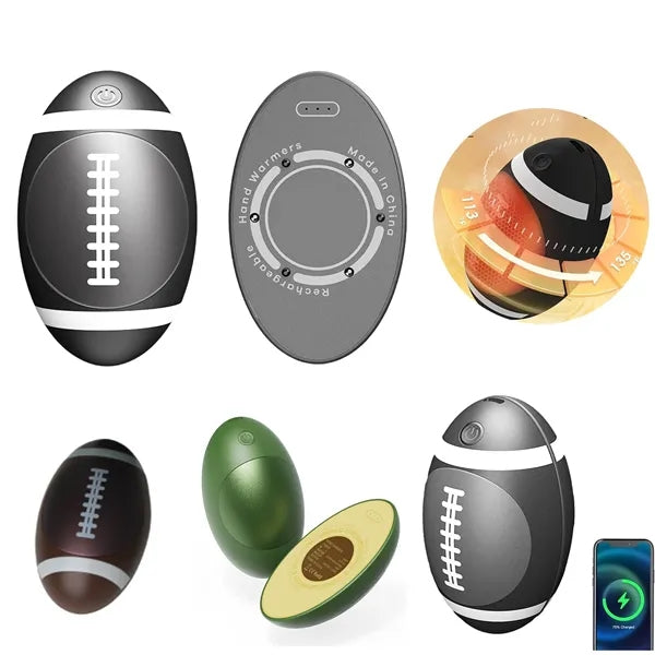 Rugby Shaped portable Hand Warmer Power Bank