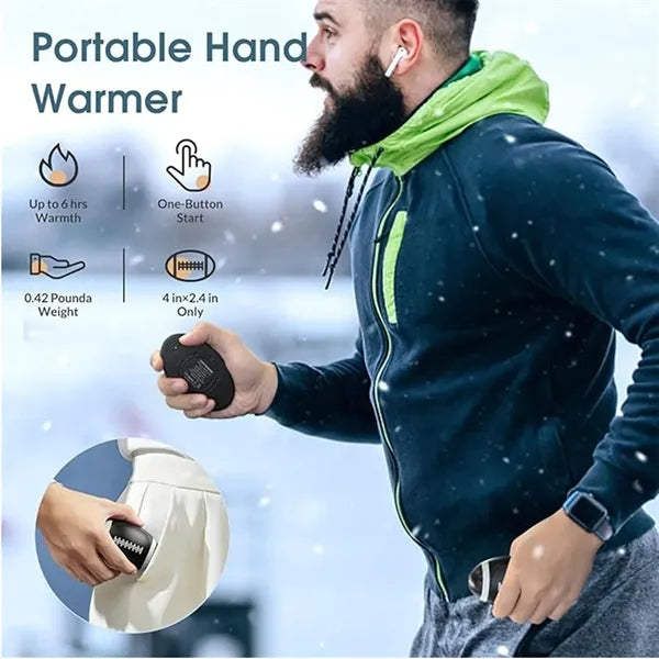 Rugby Shaped portable Hand Warmer Power Bank