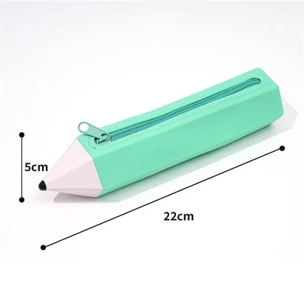 Silicone pencil bag