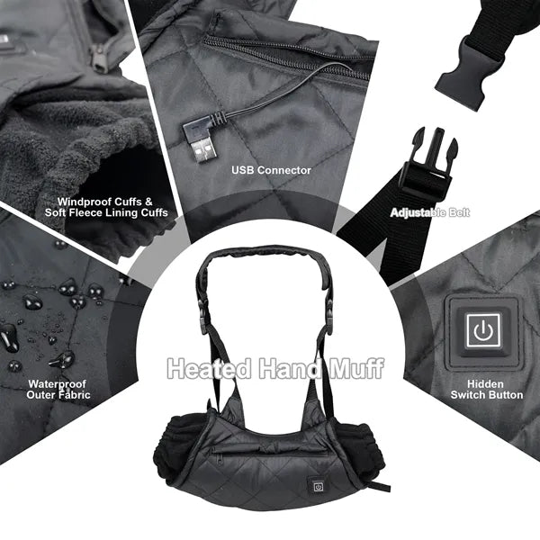 Portable Winter USB Heating Hand Warmer Pouch