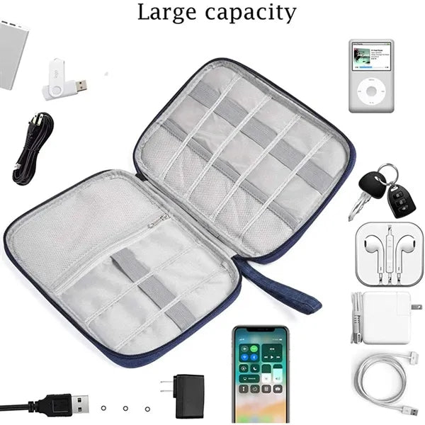 Portable Waterproof Travel Cable Organizer Bag