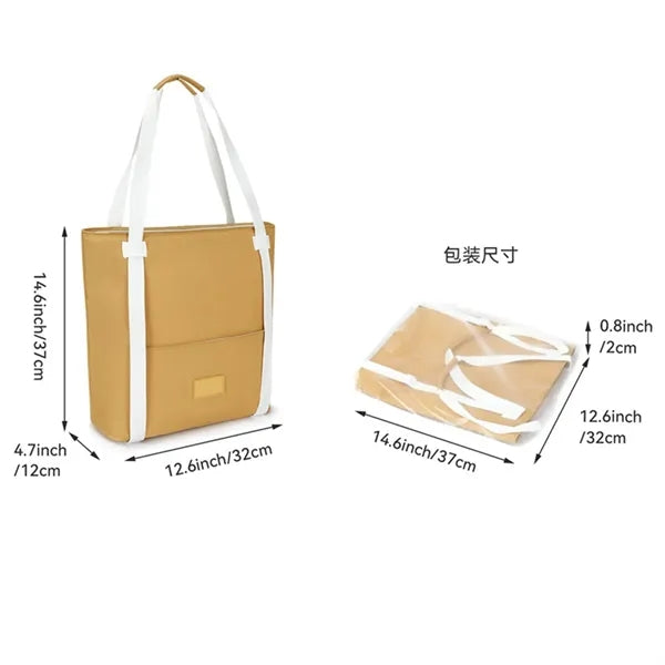 Insulated Leakproof Wine Cooler Tote With Straps