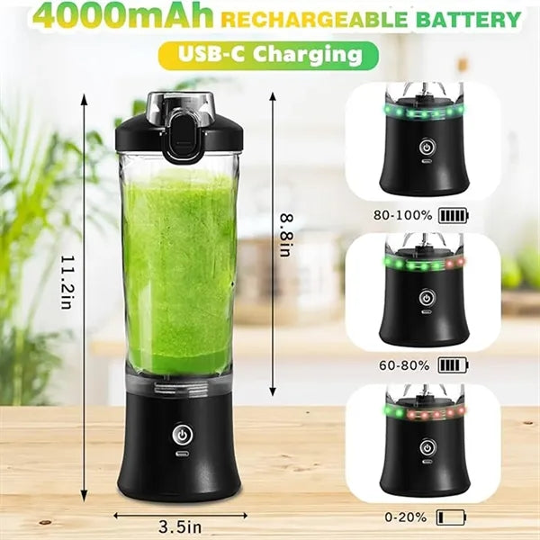 Portable 150W Juicer Cup With 20Oz Sports Bottle