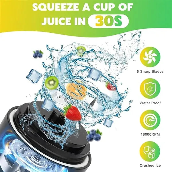 Portable 150W Juicer Cup With 20Oz Sports Bottle