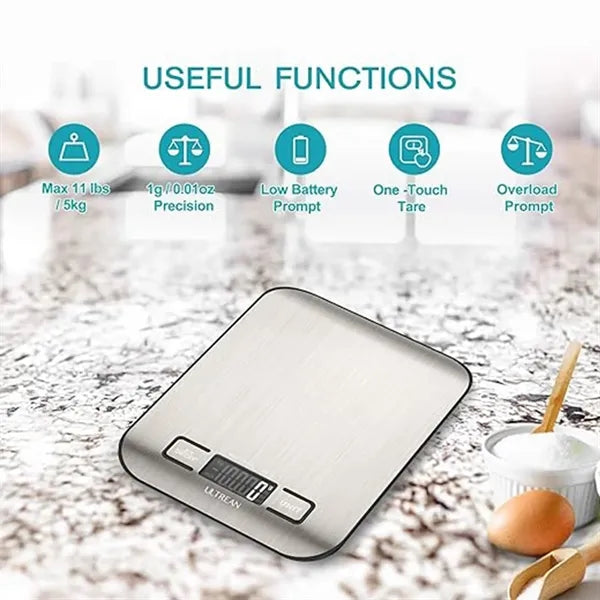 Precision Digital Kitchen Scale With Tare Function
