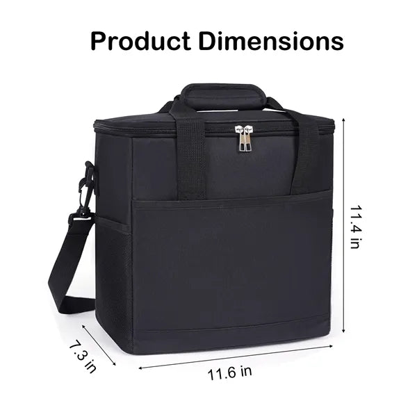 20-Can Cooler Bag with Front Pocket & Dual Carry Options