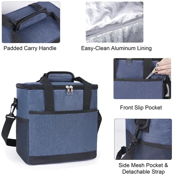 20-Can Cooler Bag with Front Pocket & Dual Carry Options