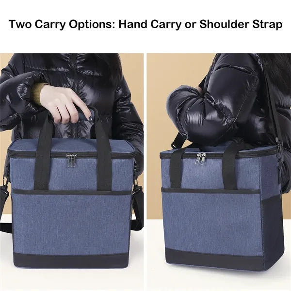 20-Can Cooler Bag with Front Pocket & Dual Carry Options