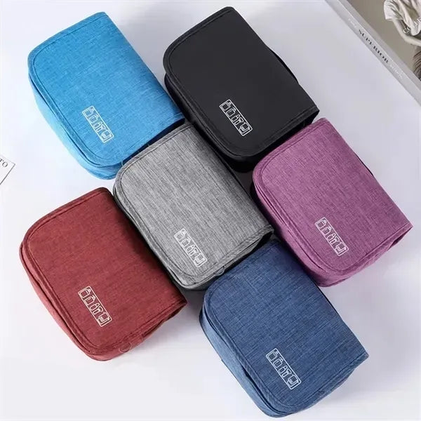 Travel Cosmetic Toiletry Bag with Hanging Hook