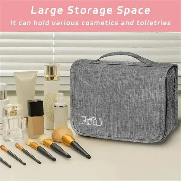 Travel Cosmetic Toiletry Bag with Hanging Hook