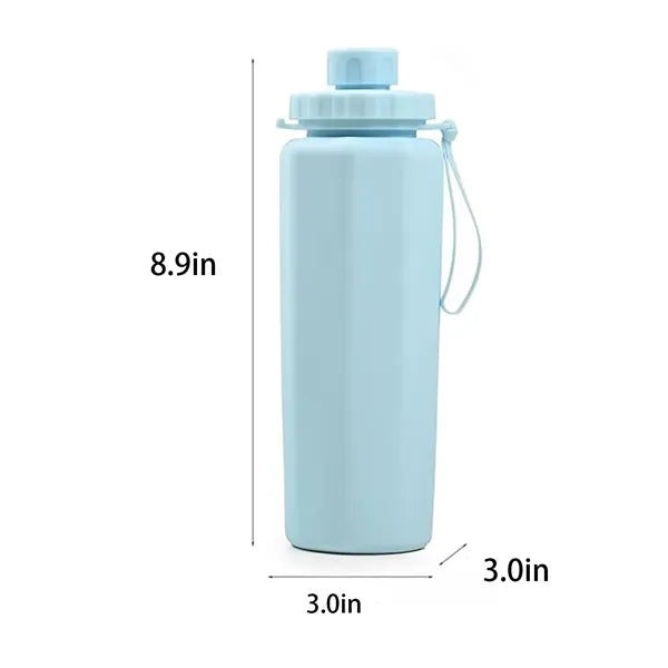 21 Oz Compact Folding Silicone Water Cup For Travel