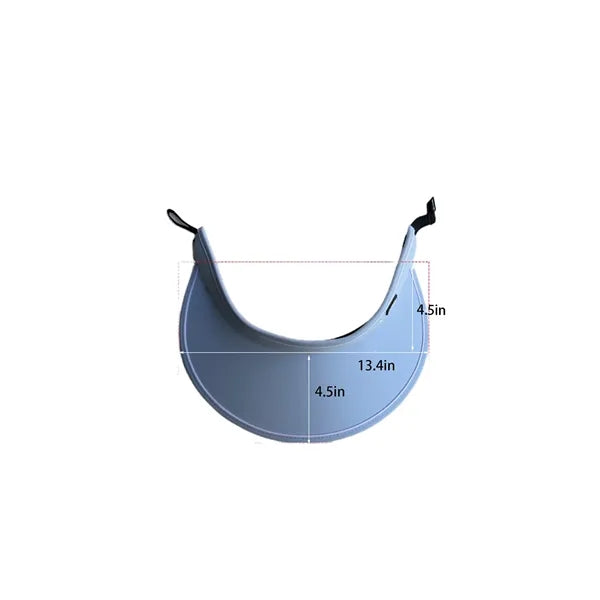 Adjustable Breathable Open Top Visor Hat With Sun Protection