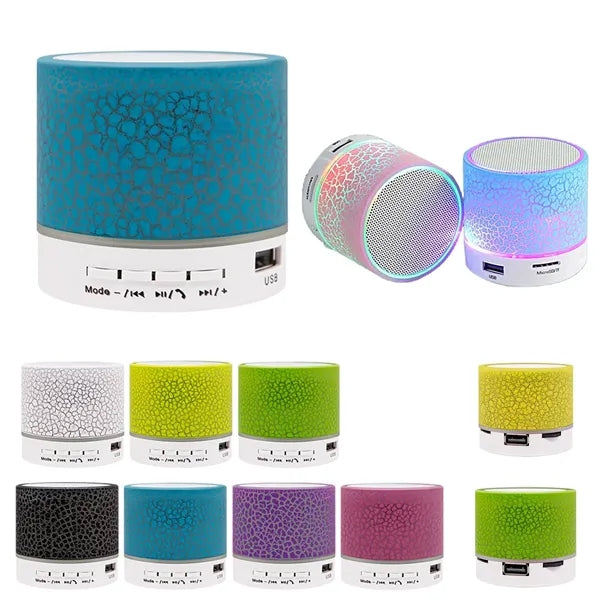 Portable Bluetooth Speakers With LED Light