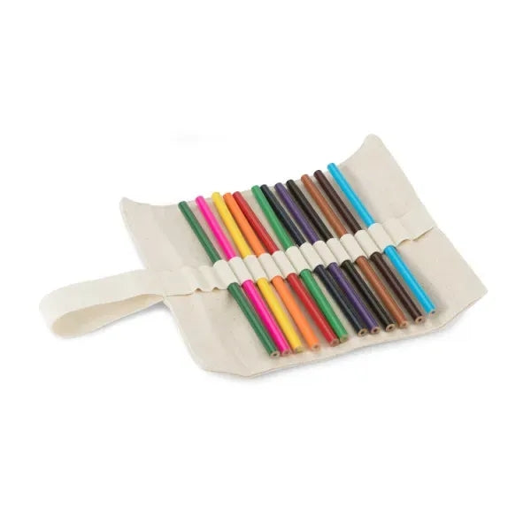 Canvas Roll-up Pencil Case