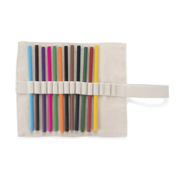 Canvas Roll-up Pencil Case