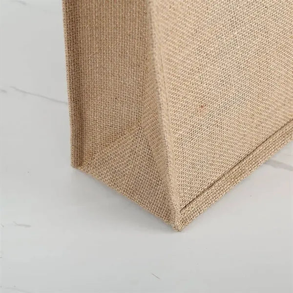 Jute Tote Bag W/cotton Webbing Handle