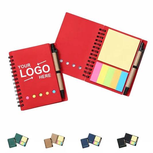 Notebook With Sticky Pen & Note