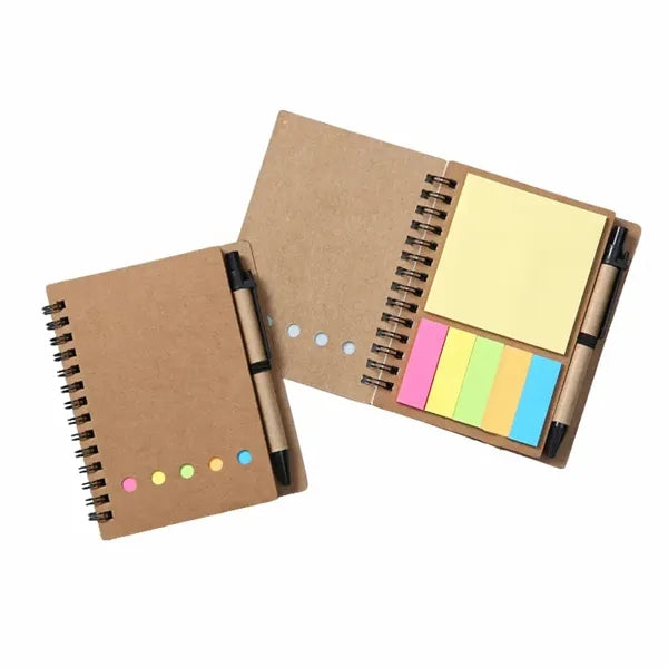 Notebook With Sticky Pen & Note