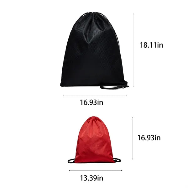 Reflective Logo Drawstring Backpack