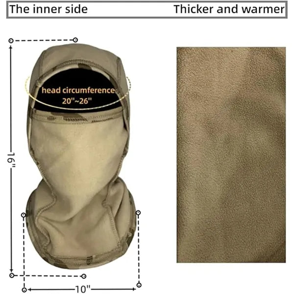 Camo Military Warm Balaclava Winter Mask For Hunting Fishing