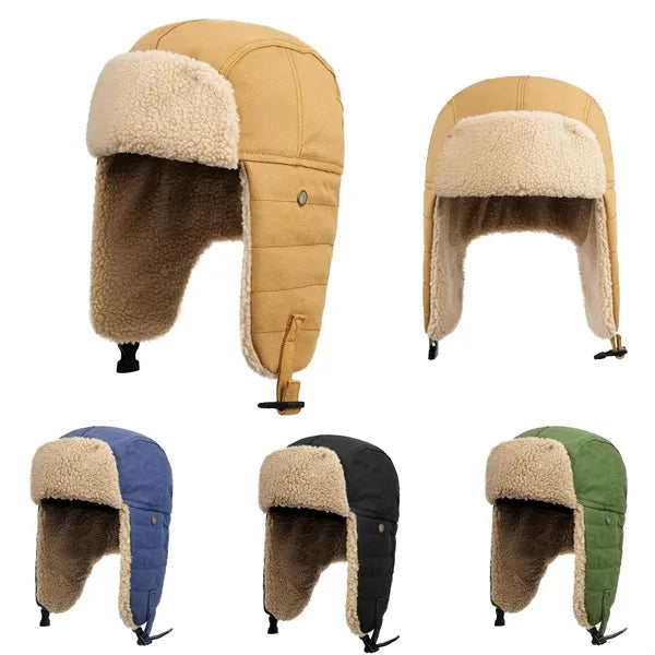 Windproof Ski Winter Aviator Hat With Ear Flaps