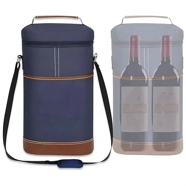Leakproof Champagne Wine Cooler Bag For 2 Bottles