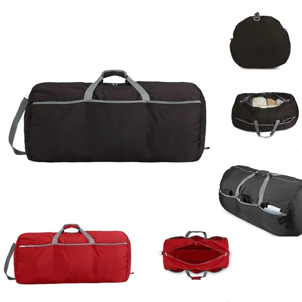 Lightweight Large Duffel Bag With Multiple Zippered Pockets