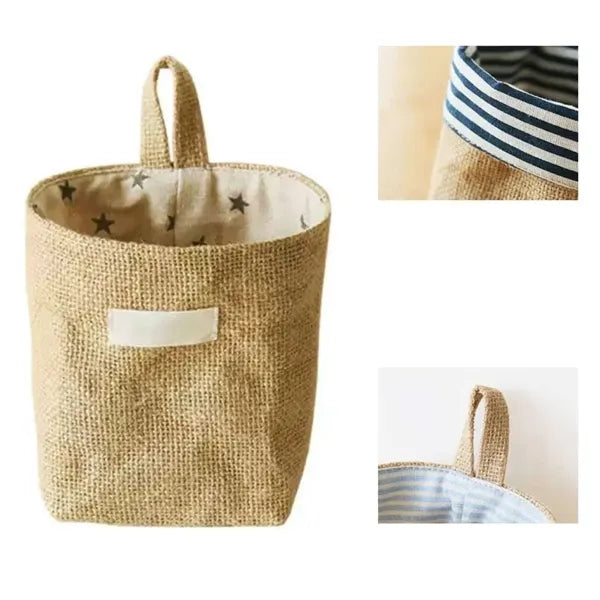 Cotton and linen small cloth bag